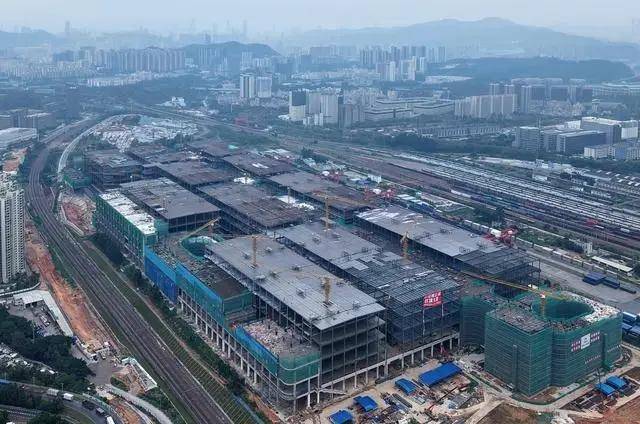 深圳：多式聯(lián)運國家物流樞紐鋼結構主體完工:鋼結構

